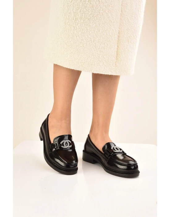 Rugan Toka Detay Kadın Loafer