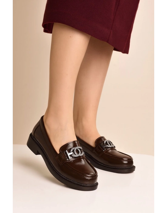 Rugan Toka Detay Kadın Loafer