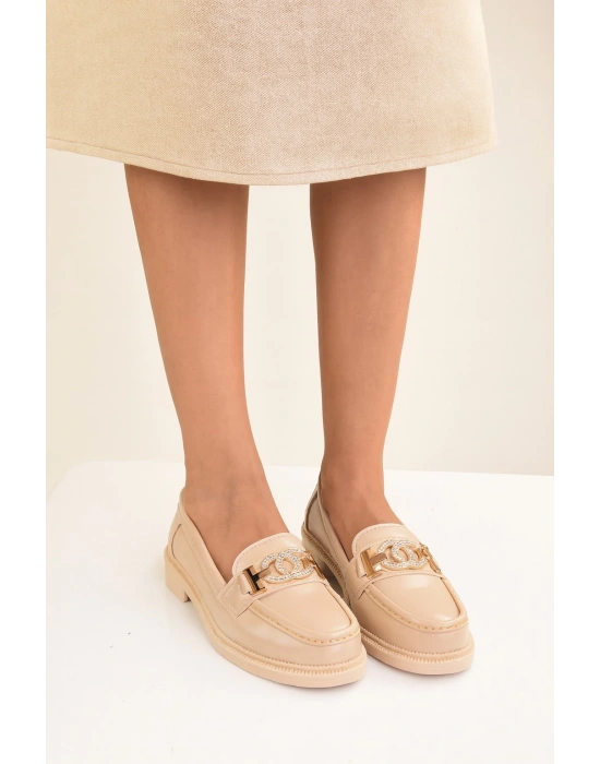 Rugan Toka Detay Kadın Loafer