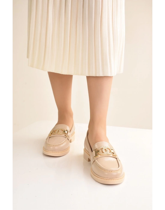 Rugan Toka Detay Kadın Loafer