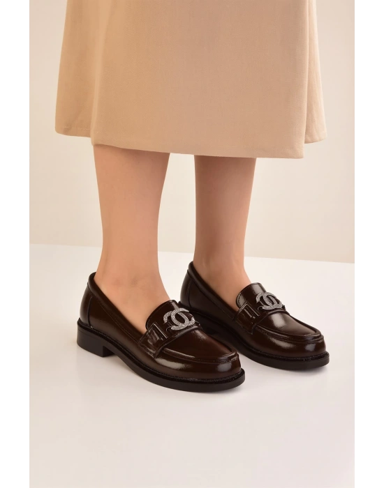 Rugan Toka Detay Kadın Loafer