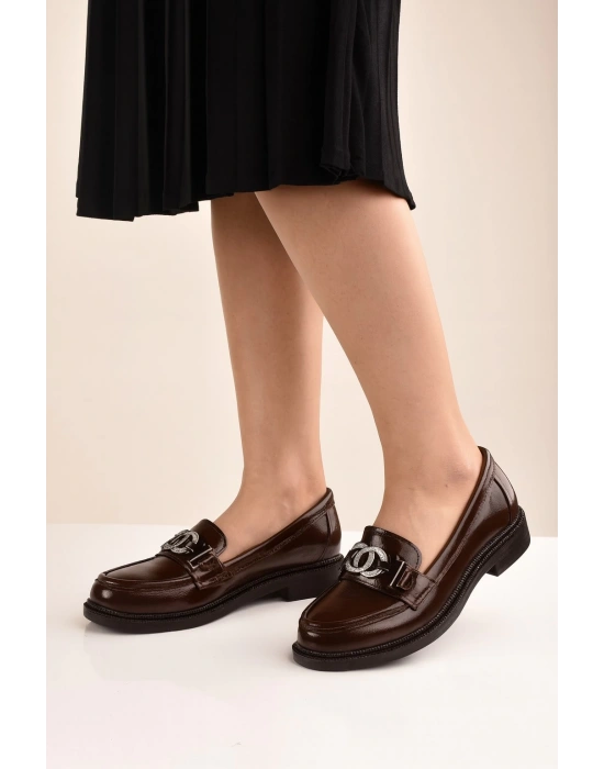 Rugan Toka Detay Kadın Loafer