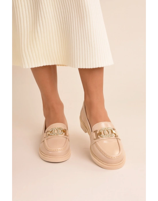 Rugan Toka Detay Kadın Loafer