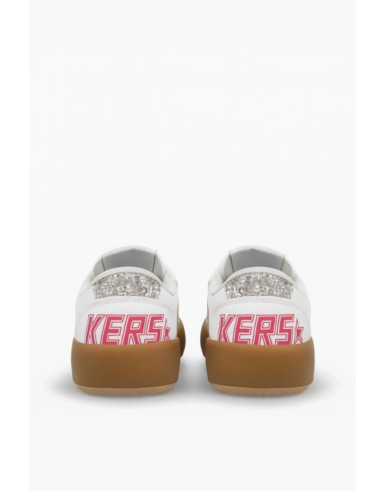 Sstar Beyaz Gümüş Kız Çocuk Cırtlı Bantlı Sneaker Spor Ayakkabı