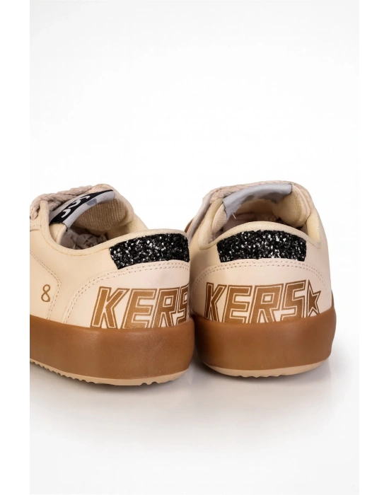 Sstar Beyaz Gümüş Kız Çocuk Cırtlı Bantlı Sneaker Spor Ayakkabı