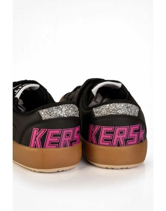 Sstar Beyaz Gümüş Kız Çocuk Cırtlı Bantlı Sneaker Spor Ayakkabı