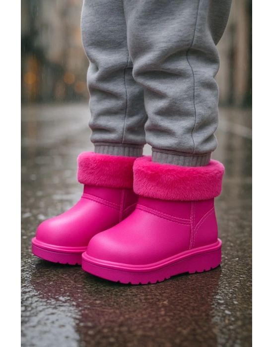 Su Geçirmez İçi Kürklü Kız Çocuk Eva Yağmur Kar Botu