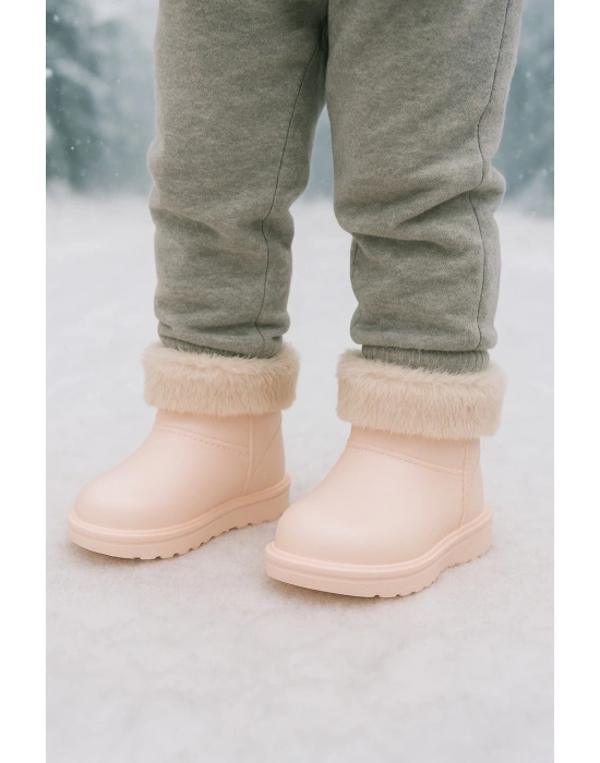 Su Geçirmez İçi Kürklü Kız Çocuk Eva Yağmur Kar Botu