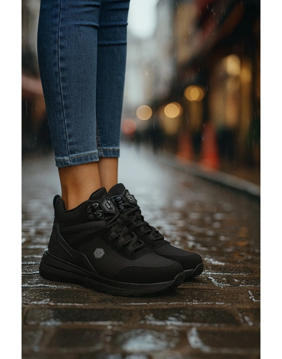 Uniseks Su Geçirmez Kaymaz Outdoor Bağcıklı Genç Bot