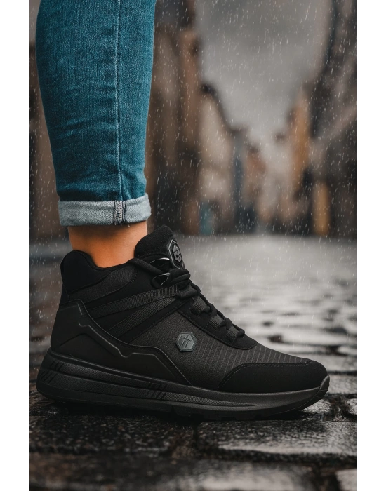 Uniseks Su Geçirmez Kaymaz Outdoor Bağcıklı Genç Bot