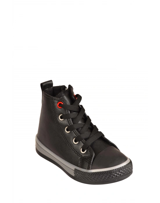 Unisex Çocuk Boğazlı Fermuarlı Hafif Anatomik Taban Cilt Spor Ayakkabı