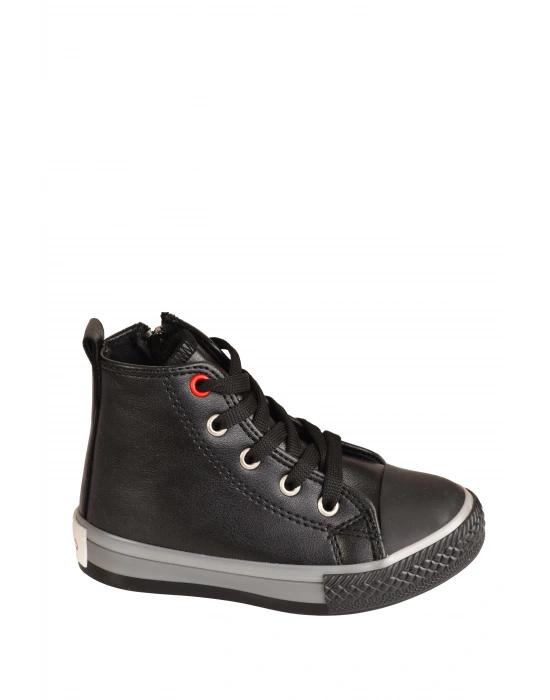 Unisex Çocuk Boğazlı Fermuarlı Hafif Anatomik Taban Cilt Spor Ayakkabı