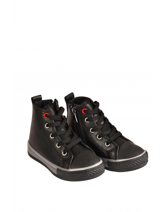 Unisex Çocuk Boğazlı Fermuarlı Hafif Anatomik Taban Cilt Spor Ayakkabı