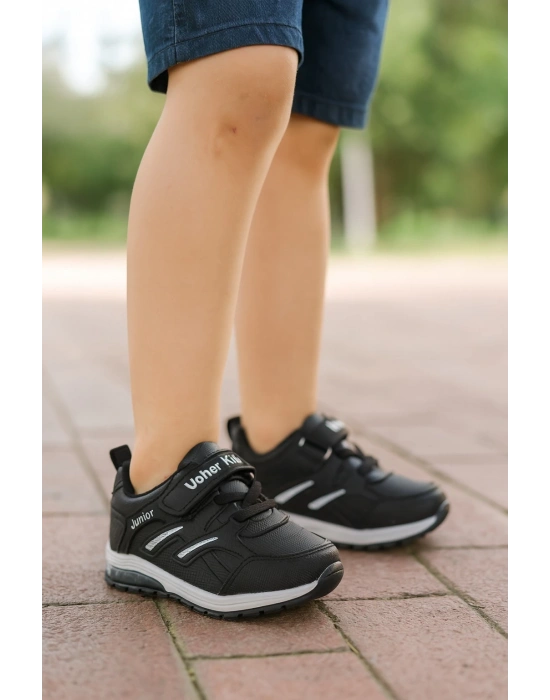 Unisex Çocuk Cırtlı Bağcıklı Sneaker Günlük Spor Ayakkabı