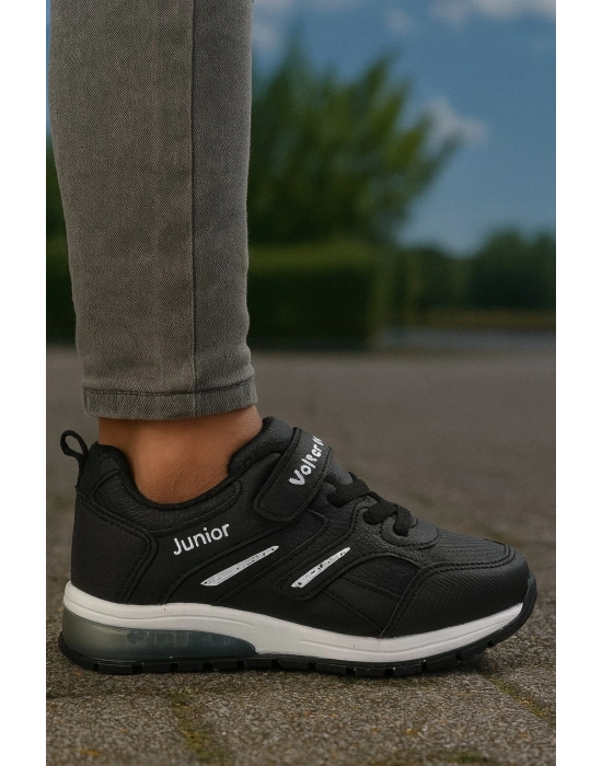 Unisex Çocuk Cırtlı Bağcıklı Sneaker Günlük Spor Ayakkabı