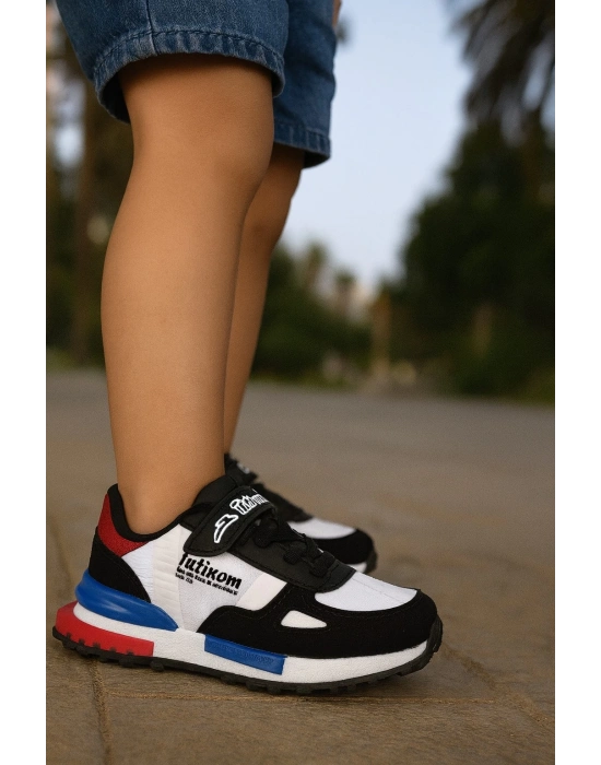 Unisex Çocuk Lastikli Ve Cırtlı Rahat orthopedic Sneaker Spor Ayakkabı