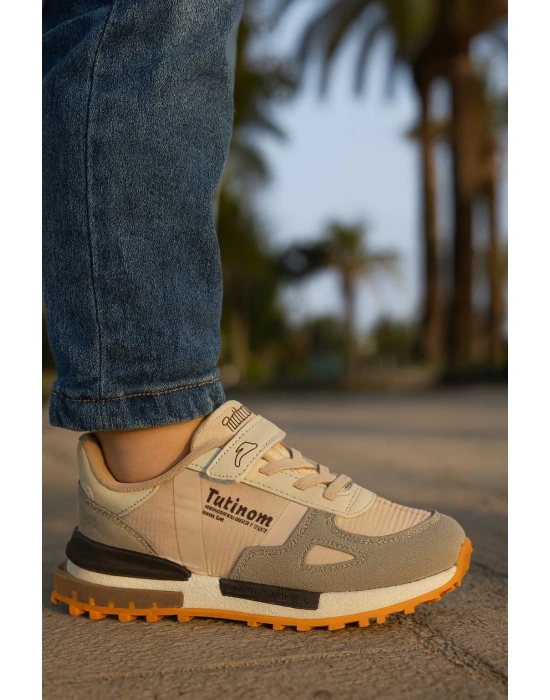 Unisex Çocuk Lastikli Ve Cırtlı Rahat orthopedic Sneaker Spor Ayakkabı