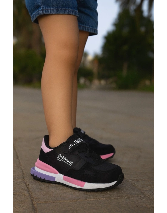 Unisex Çocuk Lastikli Ve Cırtlı Rahat orthopedic Sneaker Spor Ayakkabı