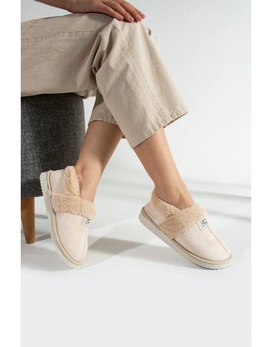 Unisex Içi Yünlü Kışlık Panduf- Eva Taban Ev Botu- Ayakkabısı