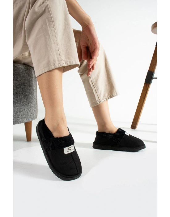 Unisex Içi Yünlü Kışlık Panduf- Eva Taban Ev Botu- Ayakkabısı