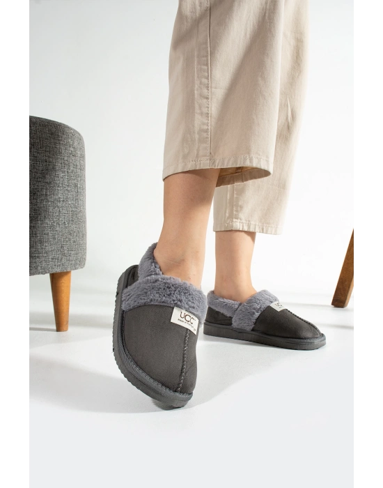 Unisex Içi Yünlü Kışlık Panduf- Eva Taban Ev Botu- Ayakkabısı