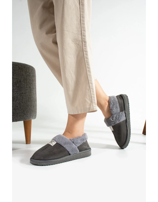 Unisex Içi Yünlü Kışlık Panduf- Eva Taban Ev Botu- Ayakkabısı