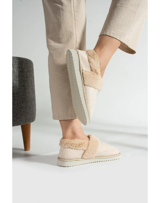 Unisex Içi Yünlü Kışlık Panduf- Eva Taban Ev Botu- Ayakkabısı
