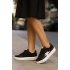 Günlük Kadın Sneaker Bağcıklı Detaylı Yüksek Taban Rahat Ayakkabı