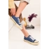Kısa Keten Bağcıklı Spor Ayakkabı Sneaker