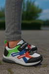 Unisex Çocuk Cırtlı Bağcıklı Sneaker Günlük Spor Ayakkabı
