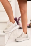 Kadın Kalın Tabanlı Taş Detaylı Sneaker Spor Ayakkabı