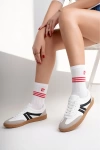 Kadın Sneaker Bağcıklı Düz Taban Spor Ayakkabı
