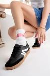 Kadın Sneaker Bağcıklı Düz Taban Spor Ayakkabı
