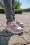 Unisex Çocuk Cırtlı Bağcıklı Sneaker Günlük Spor Ayakkabı