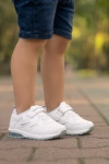 Unisex Çocuk Cırtlı Bağcıklı Sneaker Günlük Spor Ayakkabı