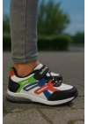 Unisex Çocuk Cırtlı Bağcıklı Sneaker Günlük Spor Ayakkabı