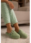 Kadın Tokalı Havlu Kışlık Kadın Terlik