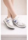 Unisex Günlük Spor Ayakkabı Bağcıklı Şerit Detaylı Sneaker