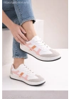 Unisex Günlük Spor Ayakkabı Bağcıklı Şerit Detaylı Sneaker