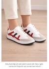 Unisex Günlük Spor Ayakkabı Bağcıklı Şerit Detaylı Sneaker