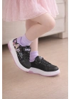 Kız Çocuk Desenli Simli Günlük Sneaker Ayakkabı
