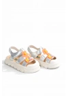 Kız Erkek Çocuk Sandalet Sevimli Figürlü Cırtlı Yazlık Ayakkabı