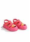 Kız Erkek Çocuk Sandalet Sevimli Figürlü Cırtlı Yazlık Ayakkabı