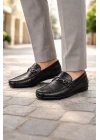 Erkek Siyah Deri Loafer Ayakkabı – Şık ve Rahat Günlük/Klasik Model