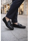 Erkek Siyah Deri Loafer Ayakkabı – Şık ve Rahat Günlük/Klasik Model