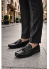 Erkek Siyah Deri Loafer Ayakkabı – Şık ve Rahat Günlük/Klasik Model