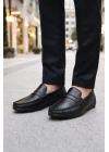 Erkek Siyah Deri Loafer Ayakkabı – Şık ve Rahat Günlük/Klasik Model