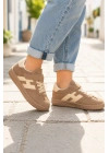 Unisex Çoçuk Süet Günlük Kullanım Cırtlı Sneakers
