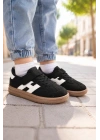 Unisex Çoçuk Süet Günlük Kullanım Cırtlı Sneakers