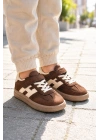 Unisex Çoçuk Süet Günlük Kullanım Cırtlı Sneakers